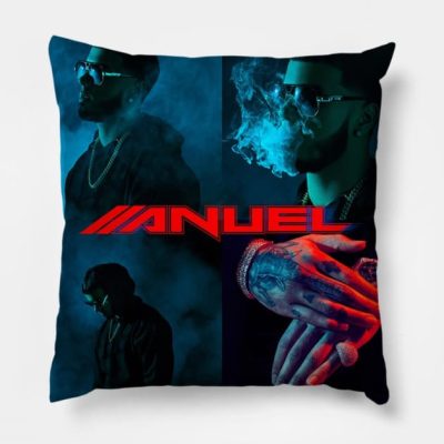 Anuel AA Throw Pillow Official Anuel AA Merch