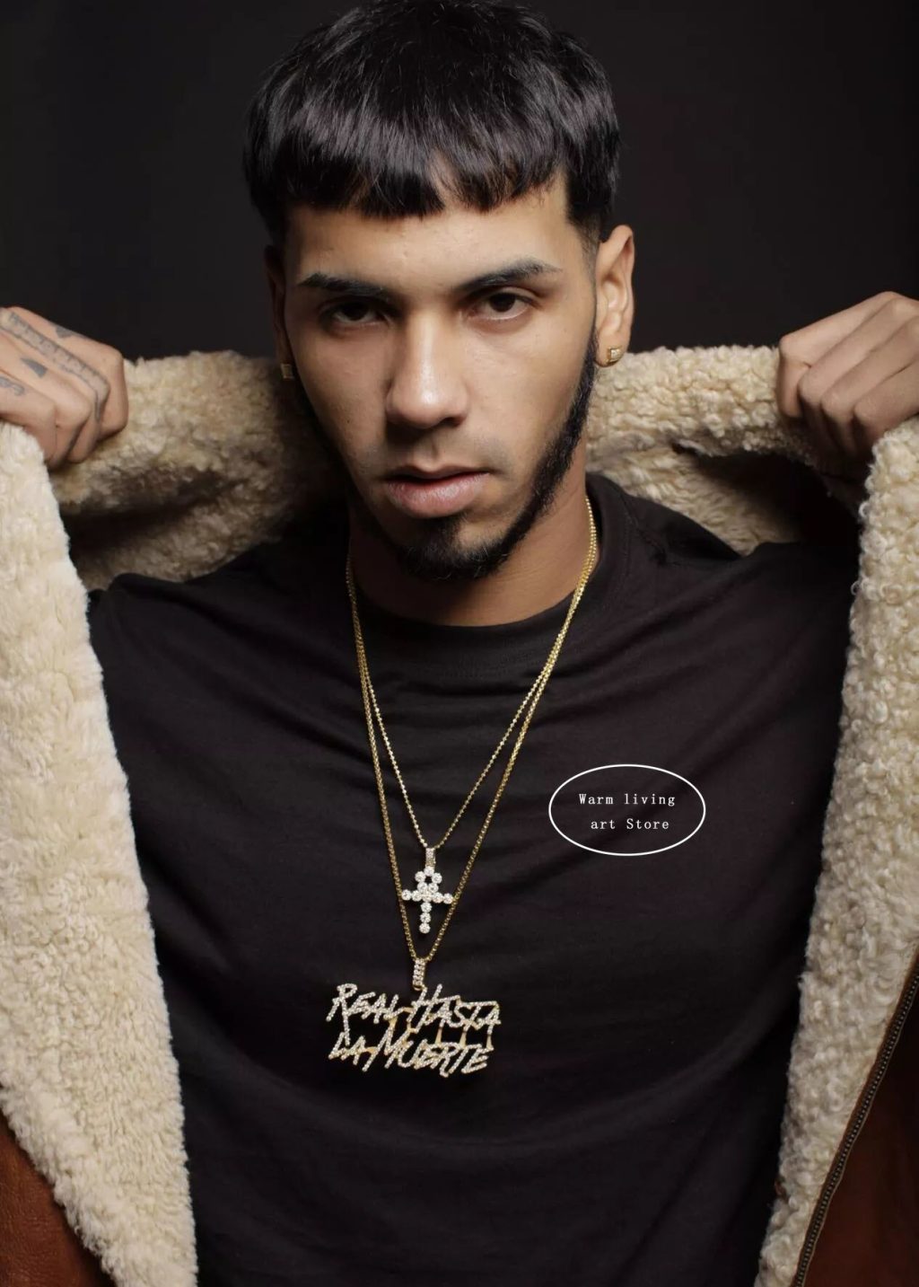 Hip Hop Rapper Anuel AA Poster Canvas Painting Music Album Poster Coffee House Bar Room Wall 11 - Anuel AA Shop