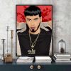 Hip Hop Rapper Anuel AA Self adhesive Art Poster Waterproof Paper Sticker Coffee House Bar Room 6 - Anuel AA Shop