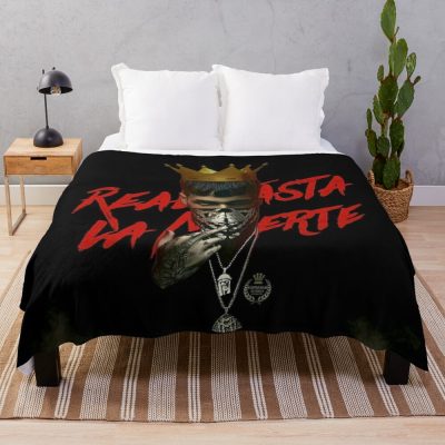 Real Hasta La Muerte 1 Throw Blanket Official Anuel AA Merch