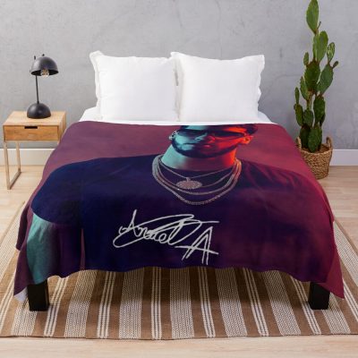 Aa Anuel AA Throw Blanket Official Anuel AA Merch