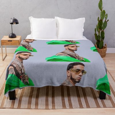 Anuel AA Amanullah Tour Throw Blanket Official Anuel AA Merch