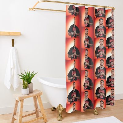 John Anuel AA Bod Aa Den3 Tour Shower Curtain Official Anuel AA Merch