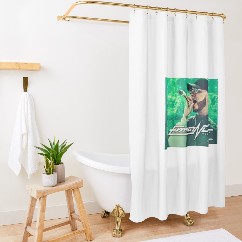 John Anuel AA Bod Aa Den7 Tour Shower Curtain Official Anuel AA Merch