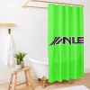 Anuel AA Verde Fluor Safety Green Shower Curtain Official Anuel AA Merch