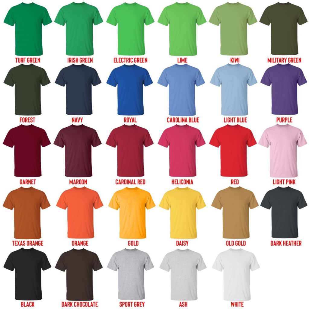 t shirt color chart - Anuel AA Shop